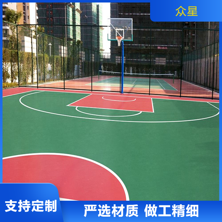 雅安市人造草坪篮球场硅PU - 价格